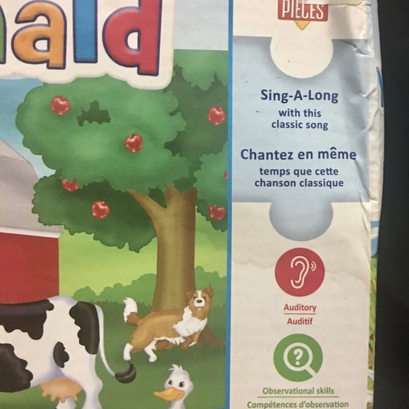 (SOLD) Old McDonald Sing A Long 24pc Sound Floor Puzzle Educational Toy - Picture 4 of 14